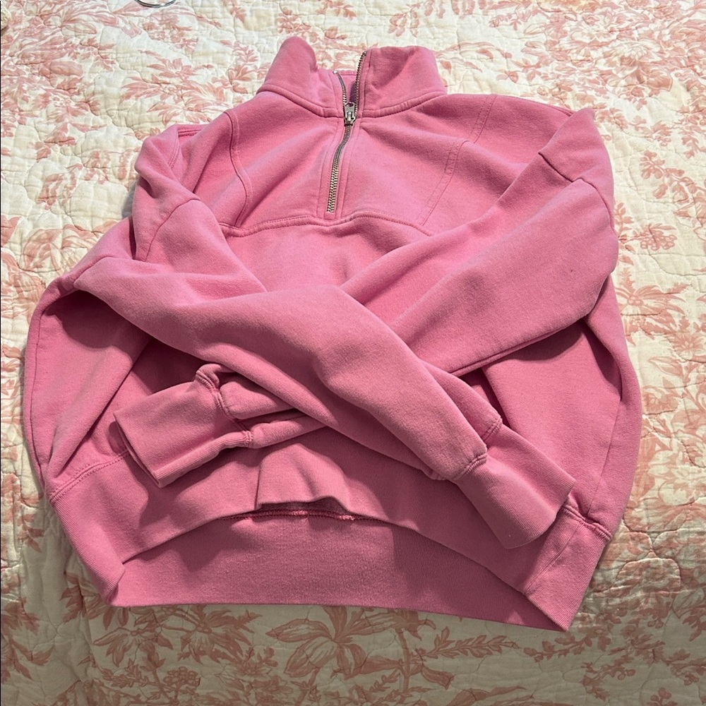 Abercrombie Kids Pink Zip-Up Sweater